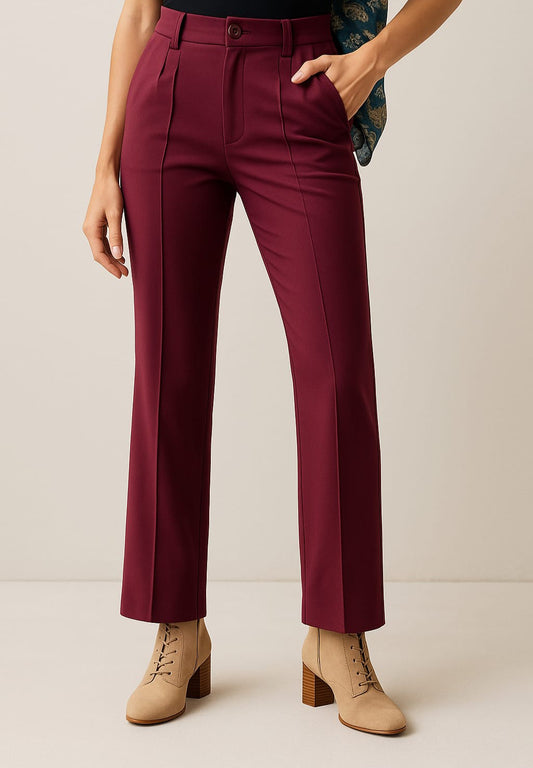 1. Straight-leg trousers