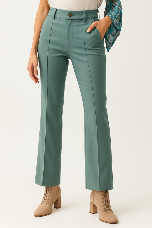 1. Straight-leg trousers