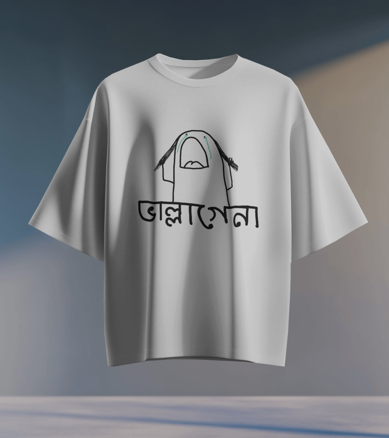 1. Bengali Graphic Oversized T Shirt (Vallagena)