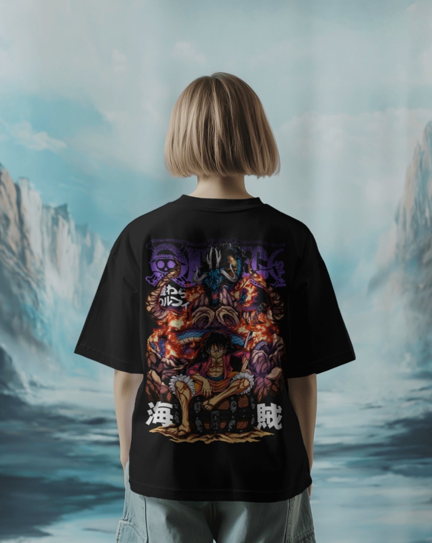 1 Luffy Terry Oversized T shirt